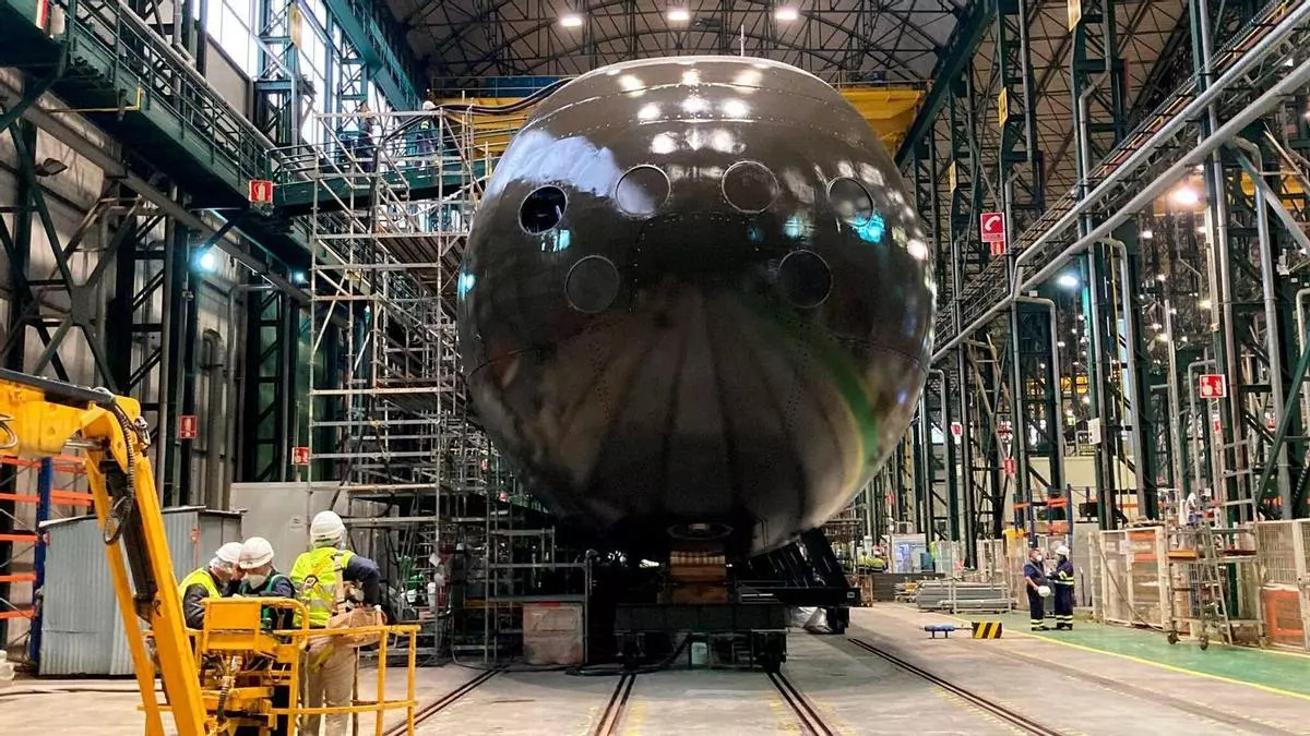 Fabricación y montaje para los submarinos S-80 de la Armada Española